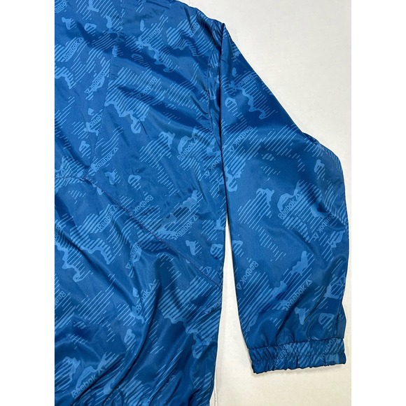 Reebok Womens Blue Windbreaker Jacket 2XL Jogger Coat‎ NWT - Picture 11 of 12